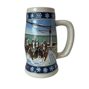 Anheuser-Busch Inc 1995 Budweiser “Lighting The Way Home” holiday stein with box